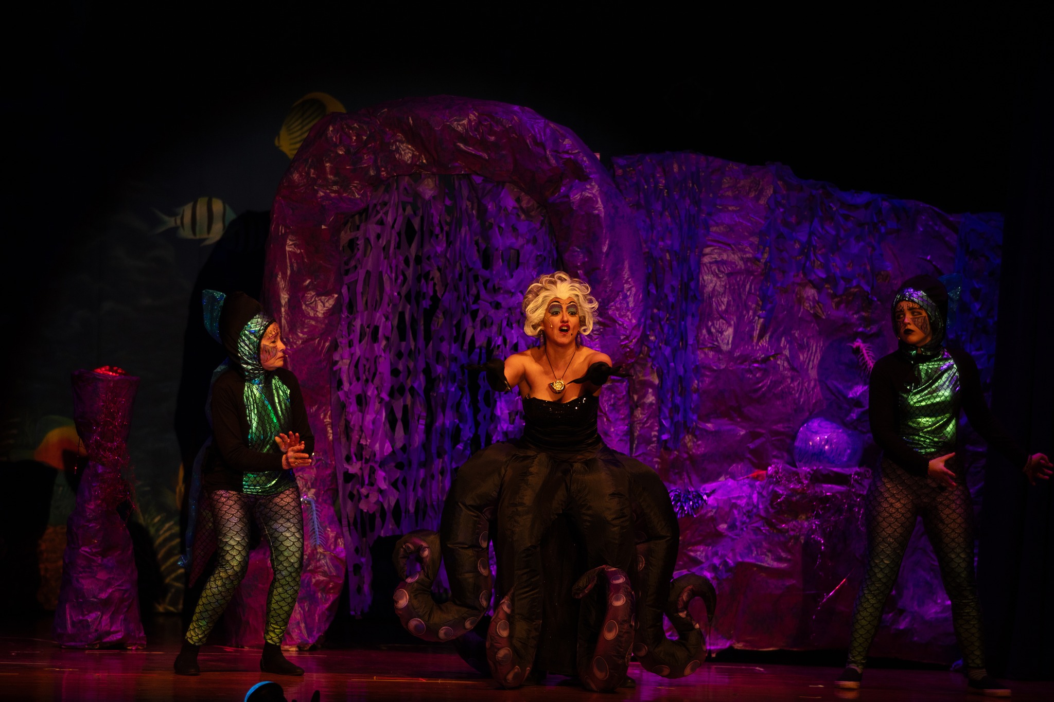 Ursula the sea witch singing a song